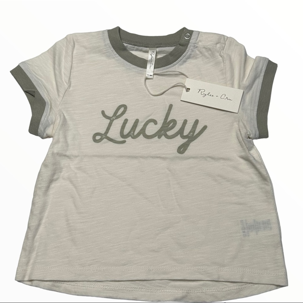 NWT Rylee + Cru Lucky Ringer Tee (12/18 Mo)